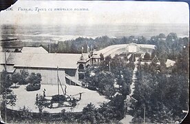 Максімаўскі сад з велатрэкам на добраўпарадкаванай частцы гомельскага «Каўказа», пачатак ХХ ст.