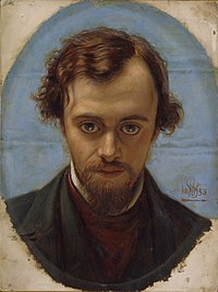 Dante Gabriel Rossetti Portrait par William Holman Hunt (1853).