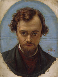 HUNT William Holman Portrait of Dante Gabriel Rossetti 1882-83