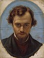 William Holman Hunt, Portrait of Dante Gabriel Rossetti, 1853