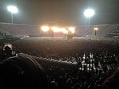 2 de octubre de 2013: Iron Maiden en su séptimo concierto en Chile, parte del Maiden England World Tour, ante 68 554 personas.