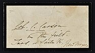 Envelope with a mourning border c. 1861