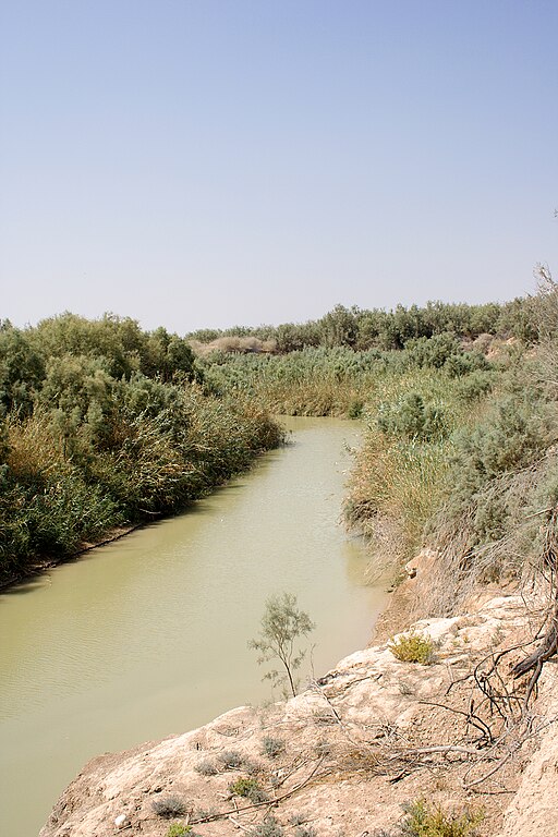 der Jordan-Fluss zwischen Israel und Jordanien von David Bjorgen