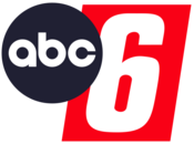 The ABC logo, a black disk with the lowercase letters a b c, overlapping a red parallelogram containing a slanted, sans serif 6