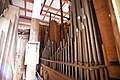 Pedalpfeifen der Weller-Orgel der ev. Kirche zu Kinzenbach