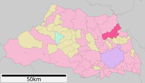 Lage Kukis in der Präfektur