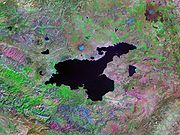 Der Vansee auf einer Aufnahme des Landsat-Satelliten