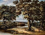 Пейзаж с деревьями. Холст, масло. Музей ван Эрден, Леердам