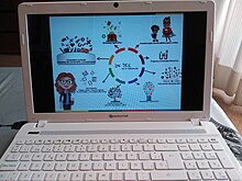 A Packard Bell laptop Las Tics en educacion.jpg