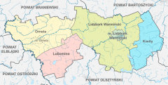 Plan powiatu lidzbarskiego