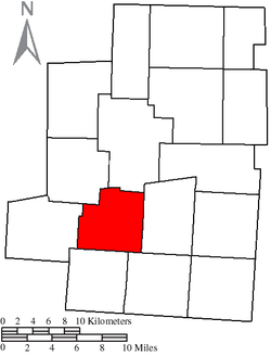 Location of Lincoln Township in Morrow County