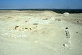 Opfertempel, Blick nach Ost, Südpyramide des Sesostris I.