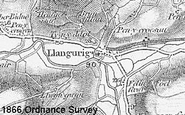 Llangurig – Mappa