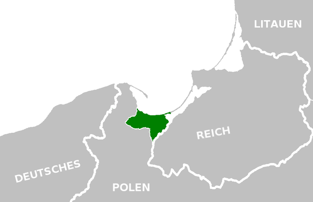 Danzigul, înconfurat de Germania din est și de Polonia din sud și vest

Oraşul Liber Danzig/Gdansk 1920-1939