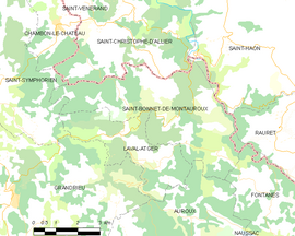 Mapa obce Saint-Bonnet-de-Montauroux