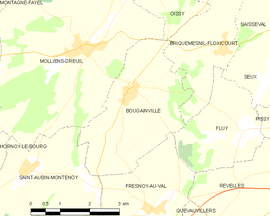 Mapa obce Bougainville