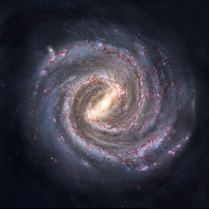 English: Artist's conception of the Milky Way ...