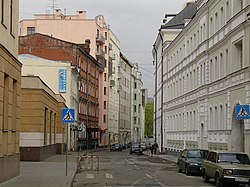 вид на Просвирин переулок в сторону Костянского переулка