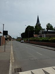 The main road of Neuville-Vitasse