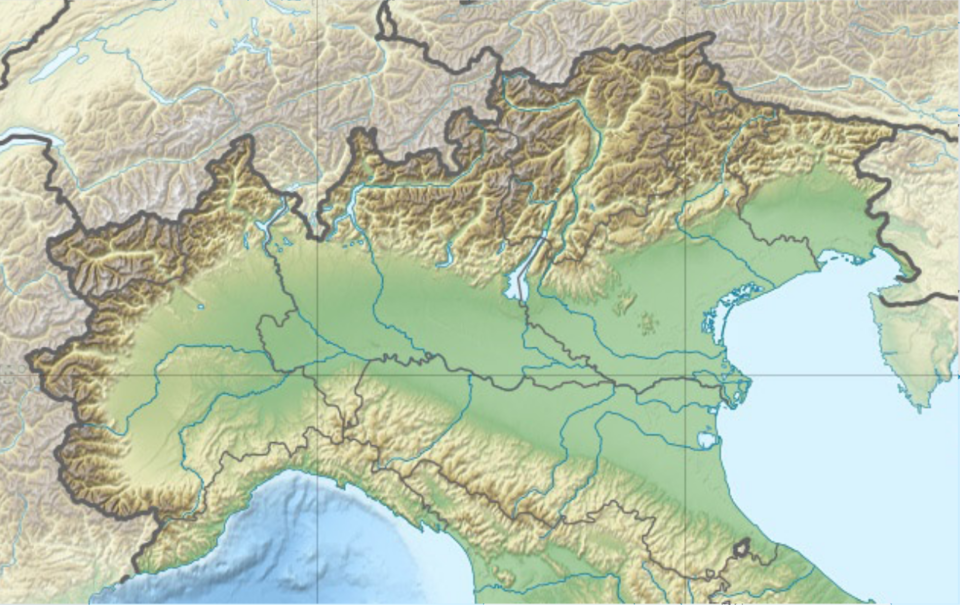 Noclador/sandbox/SAM Belt 1989 is located in Northern Italy