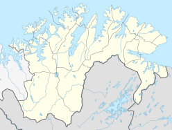 Map showing the location of Langfjordjøkelen