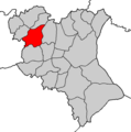 Localización da parroquia de Val de Sangorza