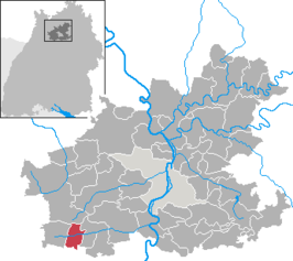 Kaart van Pfaffenhofen