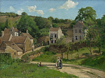 Pissarro: L'Hermitage à Pontoise, 1867.