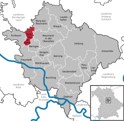 Läget för Postbauer-Heng i Landkreis Neumarkt in der Oberpfalz