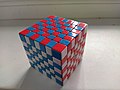 Пример пасьянса: «Шахматный кубик» 7×7×7