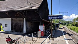Järnvägsstationen i Rietheim