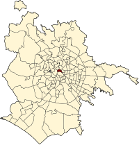 Position of the zona urbanistica within the city of Rome