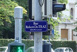 Rue Robert-de-TRAZ à Champel.
