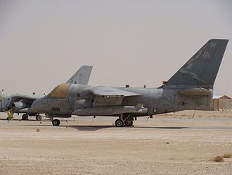 VS-22's S-3B, callsign "Vidar 700", deployed to Al Asad, Iraq S-3 Al Asad.jpg