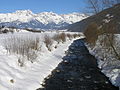 Rivier Saalach passeert Maishofen