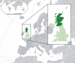 Scotland within the UK and Europe. I have also made similar maps of England, Wales and Northern Ireland.