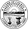Sello de armas del Secretario de los Tribunales del Condado de Clermont