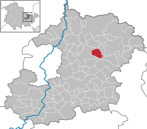 Poziția Serba pe harta districtului Saale-Holzland-Kreis