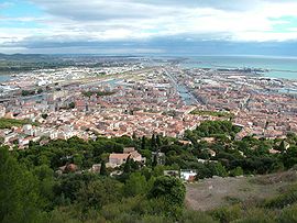 Sète from Mont St-Clair.