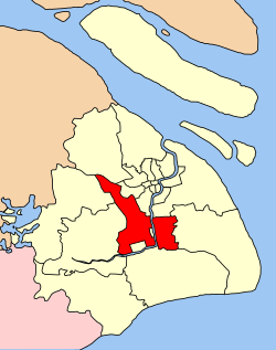 Location of Shanghai County