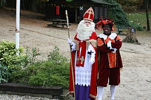 English: Sinterklaas en zwartepiet