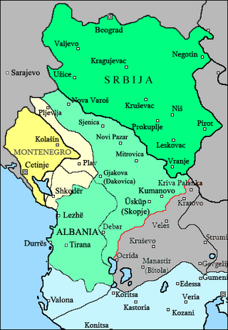 Occupazione dell'Albania da parte di Serbia, Montenegro e Grecia durante la prima guerra balcanica