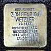 Stolperstein Herderstr. 37 Wetzler Zion Benzion