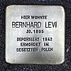 Stolperstein Mousonstraße 20 Levi Bernhard