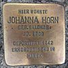 Stolperstein Metelen Schilden 15 Johanna Horn