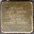 Stolperstein für Kurt Simon Siegfried (Sülzgürtel 72)