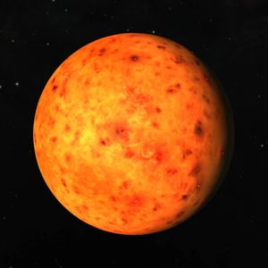 TRAPPIST-1bの想像図 （2017年2月時点の観測データに基づいたもの）