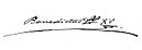 Benedict XV's signature