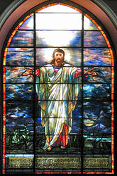 Christ the Consoler at Pullman Memorial Universalist Church, Albion, New York