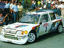 Timo Salonen, Peugeot 205 T16, Rallye Sanremo